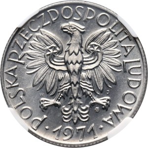 PRL, 5 złotych, 1971, Rybak