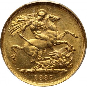 Great Britain, Victoria, 2 Pounds 1887, London