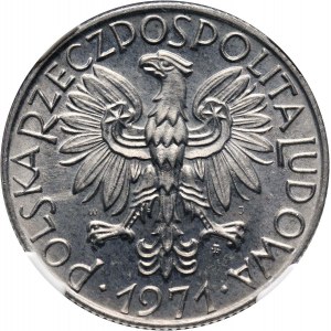 PRL, 5 złotych 1971, Rybak
