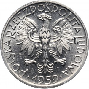 PRL, 5 złotych 1959, Rybak