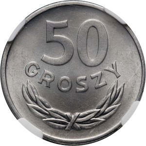 PRL, 50 groszy 1949, aluminium