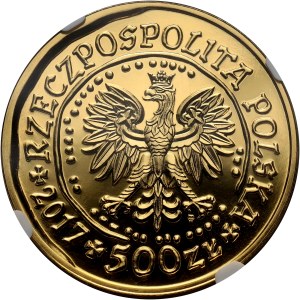 III RP, 500 złotych 2017, Orzeł Bielik