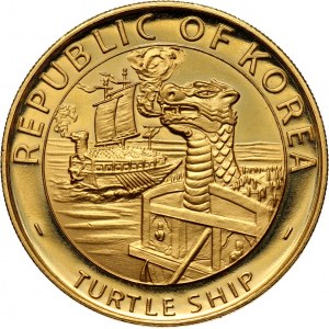 South Korea, 5000 Won 1970, Turtle Ship, Valcambi mint