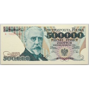III RP, 500000 złotych 20.04.1990, seria A