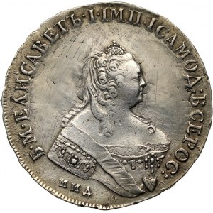 Russia, Elizabeth I, Rouble 1757 ММД МБ, Moscow