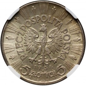 II RP, 5 złotych 1938, Warszawa, Józef Piłsudski