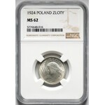 II RP, 1 złoty 1924, Paryż, Żniwiarka