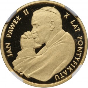PRL, 2000 złotych 1988, Jan Paweł II, 10-lecie pontyfikatu