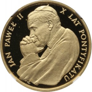 PRL, 5000 złotych 1988, Jan Paweł II, 10-lecie pontyfikatu