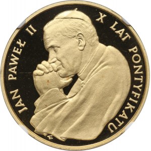PRL, 10000 złotych 1988, Jan Paweł II, 10-lecie pontyfikatu