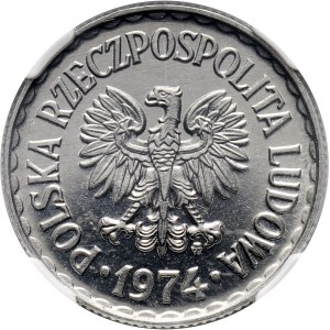 PRL, 1 złoty 1974, PROOFLIKE