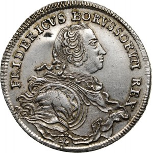 Niemcy, Brandenburgia-Prusy, Fryderyk II, 1/2 talara 1752 B, Wrocław