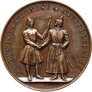 XIX wiek, medal z 1863 roku, Powstanie Styczniowe