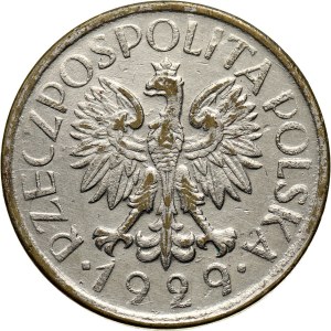 II RP, 1 złoty 1929, fałszerstwo z epoki