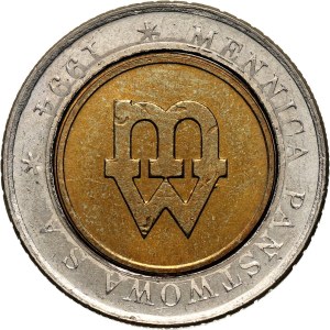 III RP, 5 złotych 1994, Warszawa, Próba tłoczenia