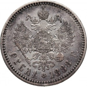 Russia, Alexander III, Rouble 1888 (АГ), St. Petersburg