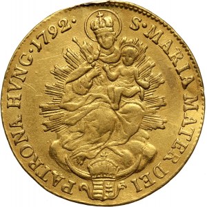 Hungary, Leopold II, Ducat 1792, Kremnitz