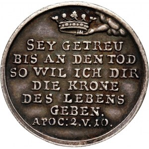 Germany, religious silver medal without date (17th-18th century)