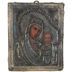 Russia, Our Lady of Kazan, silver icon