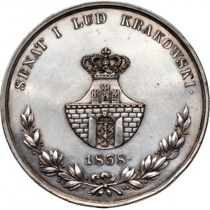 XIX wiek, Wolne Miasto Kraków, medal z 1838 roku, Florian Straszewski