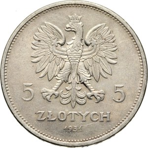 II RP, 5 złotych 1931, Warszawa, Nike