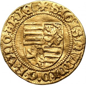 Węgry, Zygmunt Luksemburski 1387-1437, goldgulden bez daty, Buda