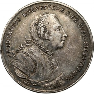 Śląsk, Wrocław, medal z 1741 roku, Hołd złożony Fryderykowi II przez Stany Śląskie we Wrocławiu 7 listopada 1741 roku