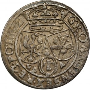 Jan II Kazimierz, szóstak 1662 GBA, Lwów, błąd w legendzie awersu: RES zamiast REX