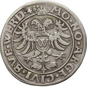 Germany, Donauwörth, Karl V, 1/2 Thaler 1548