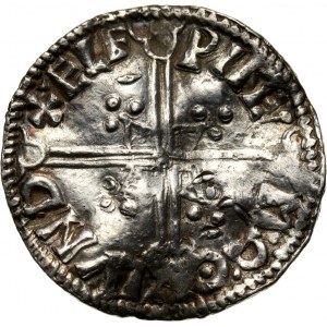 England, Aethelred II 978-1016, Penny, London, Helmet