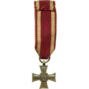 II RP, Krzyż Walecznych 1920, miniaturka na wstążce