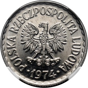 PRL, 1 złoty 1974, PROOFLIKE