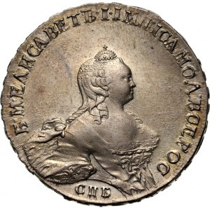 Russia, Elizabeth I, Rouble 1754 СПБ IМ, St. Petersburg