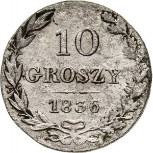 Zabór rosyjski, Mikołaj I, 10 groszy 1836 MW, Warszawa
