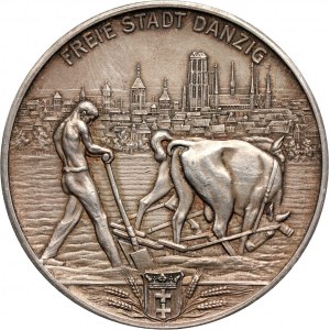 Wolne Miasto Gdańsk, medal, 32 lata pracy w rolnictwie
