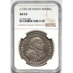 Russia, Peter I, Rouble 1720 OK, Moscow