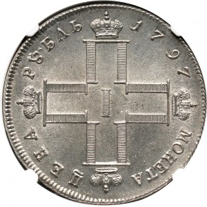 Russia, Paul I, Heavy Rouble 1797 СМ ФЦ, St. Petersburg