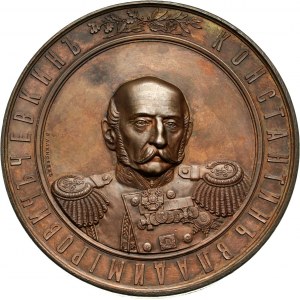 Rosja, Aleksander II, medal z 1872 roku, generał C.V. Chevkin, 50 lat służby