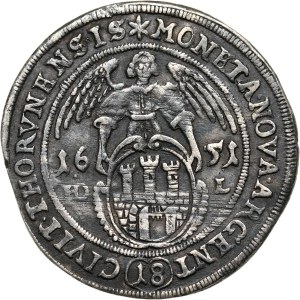 Jan II Kazimierz, ort 1651 HD-L, Toruń