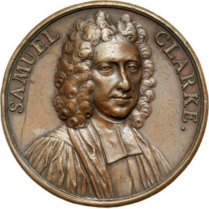 Great Britain, Samuel Clarke (1675-1729), bronze medal from 18th century