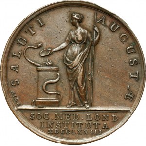 Wielka Brytania, Londyńskie Stowarzyszenie Medyczne, medal z 1773 roku