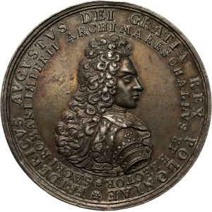 August II Mocny, medal koronacyjny z 1697 roku