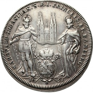 Germany, Bamberg, Marquard Sebastian Schenk von Stauffenberg, Thaler 1691