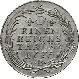 Germany, Brandenburg-Prussia, Friedrich II, 1/3 Thaler 1775 B, Breslau