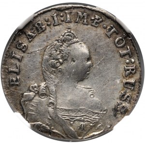 Rosja, Elżbieta I, monety bite dla Prus, 3 grosze 1761, Królewiec