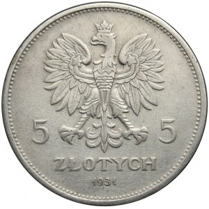 II RP, 5 złotych 1931, Warszawa, Nike