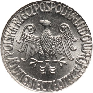 PRL, 10 złotych 1964, Kazimierz Wielki, PRÓBA, nikiel