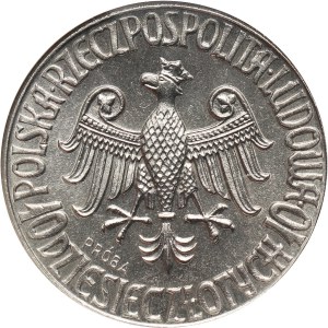 PRL, 10 złotych 1964, Kazimierz Wielki, PRÓBA, nikiel