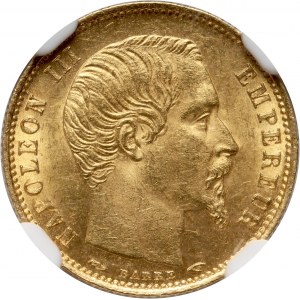 Francja, Napoleon III, 5 franków 1854 A, Paryż