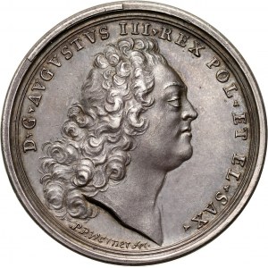 August III, medal koronacyjny z 1733 roku